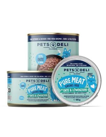 Pets Deli Pure Meat Ente mit Löwenzahn für Katzen