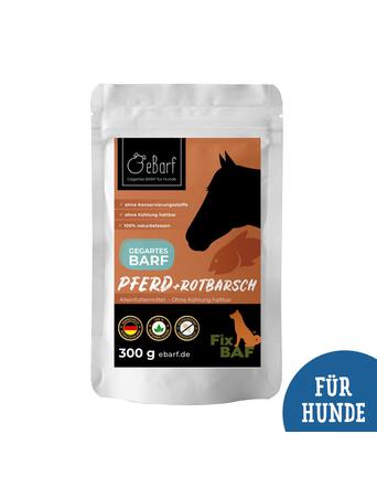 eBarf Komplettmenü Pferd & Rotbarsch - Fix-Baf® (Pouch)