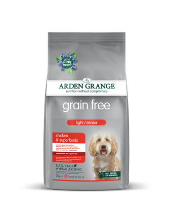 Arden Grange Grain Free Light/Senior Huhn & Superfoods