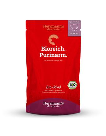 Herrmann's Selection Sensible Bio Rind mit Karotten - Purinarm