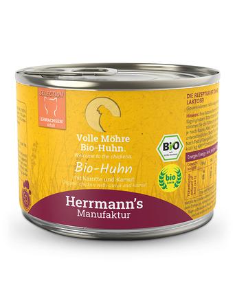 Herrmann's Selection Adult Bio Huhn mit Karotte & Kamut