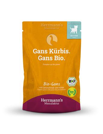 Herrmann's Selection Kitten Bio Gans mit Kürbis