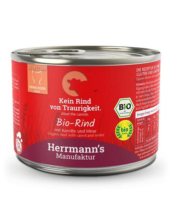 Herrmann's Selection Adult Bio Rind mit Karotte und Hirse