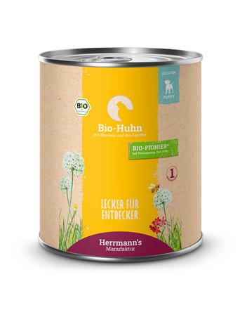 Herrmann's Selection Puppy Bio Huhn mit Reis und Fenchel