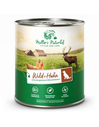 Müller's Naturhof Traditionell Wild und Huhn Nassfutter