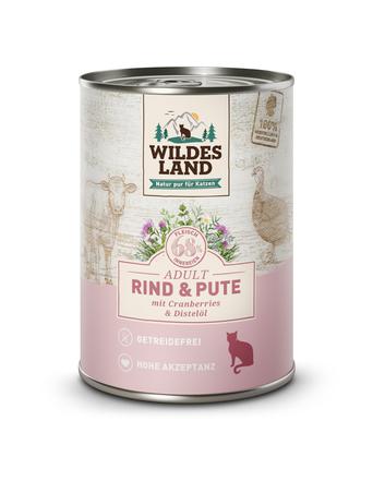 Wildes Land Classic Adult Rind und Pute mit Distelöl