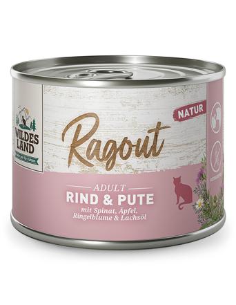 Wildes Land Ragout Rind & Pute mit Spinat