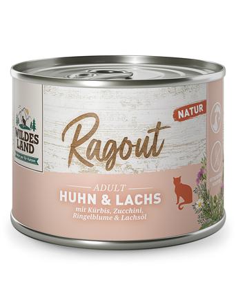 Wildes Land Ragout Huhn & Lachs mit Kürbis