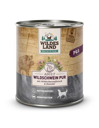 Wildes Land Pur Adult Wildschwein mit Distelöl