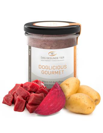 Das Gesunde Tier Premium Nassfutter Doglicious Gourmet - Pferd & Kartoffel