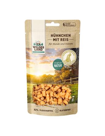 Wildes Land Fleischsnacks Hühnchen mit Reis