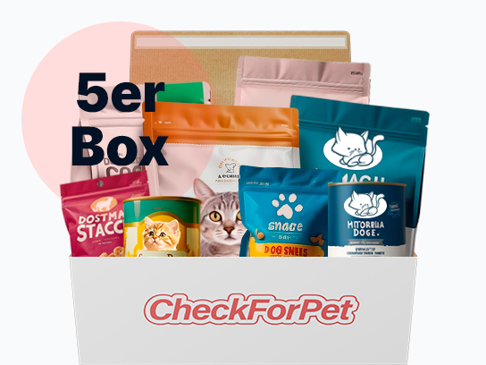 5er-Box Katzenfutter Sortiment mit verschiedenen Premium-Marken